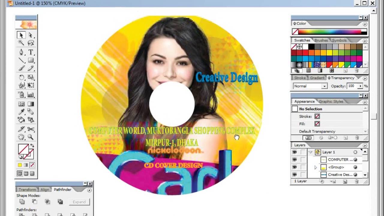 tutorial =======CD COVER DESIGN YouTube