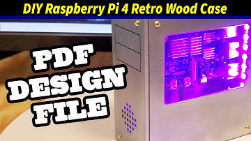 Awesome Raspberry Pi 4 Mini Retro PC Case DIY Laser Cut Wood - PDF Design File Available