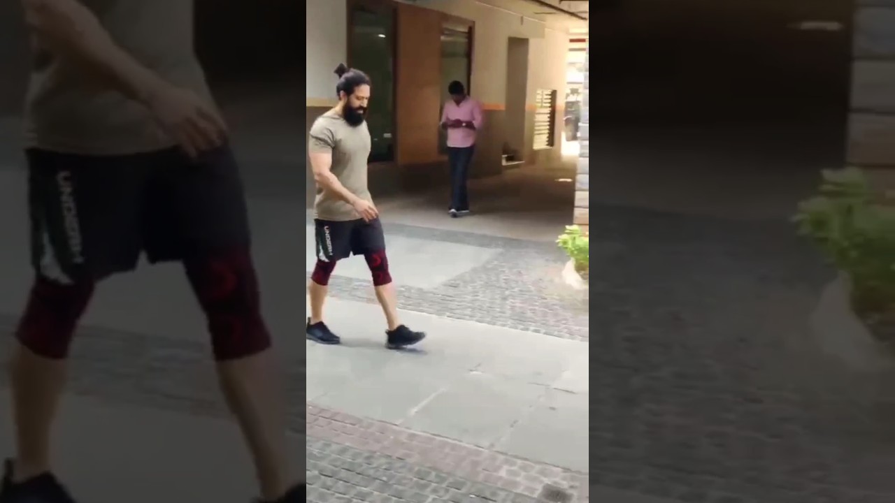 Rocking star yash workout body transpermation || 