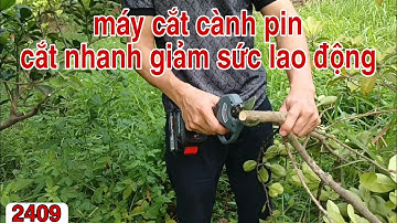 kéo cắt cành pin - máy cắt cành dùng pin workfix cắt nhanh giảm sức lao động
