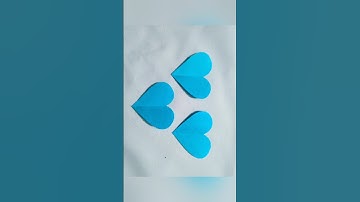 Sabse Aasan Tarika Dil Banane Ka ❤ Easy Paper Heart Cutting✂️#shorts #paperheart #youtubeshorts #diy