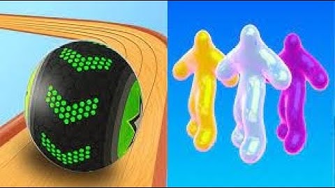 Blob Runner 3D vs Going Balls Speedrun All Levels Gameplay