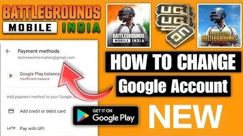 How To Change Google Play Store Account In BGMI I How To Change In App Purchase Settings Buy UC 2025