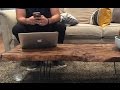 Rough Cut Lumber Table