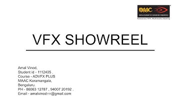 Vfx Student Showreel 2022, MAAC Koramangala