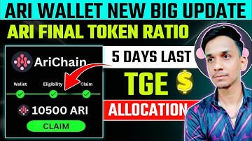 ARI WALLET TOKEN DISTRIBUTION 📣 ARI WALLET TOKEN RATIO 🛜 ARI WALLET AIRDROP LISTING DATE 