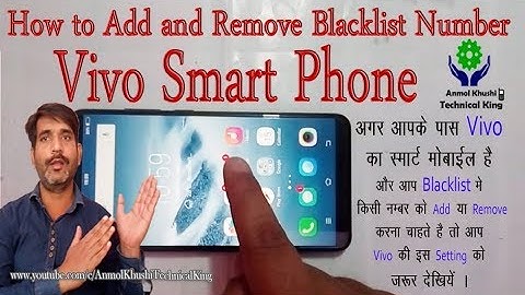 How to Add and Remove Blacklist No. in Vivo Mobile.