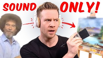 I Tried Following Bob Ross Videos with AUDIO ONLY (🚫NO VIDEO)
