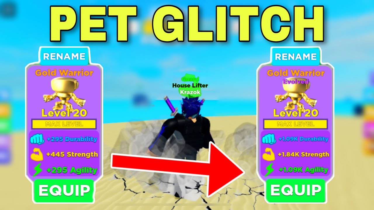 fastest way to get glitch pet in muscle legends｜TikTok Search