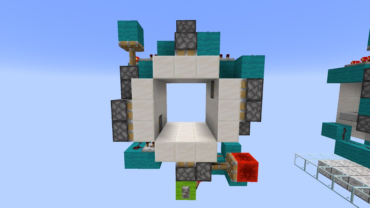 【Minecraft JE】Observerless 3x3 Dual Corner Door - YouTube
