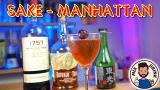 Маленькая ВЕНЕЦИЯ коктейль Саке Манхеттен / Little Venice cocktail SAKE Manhattan