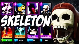 Колода из одних скелетов | Clash Royale