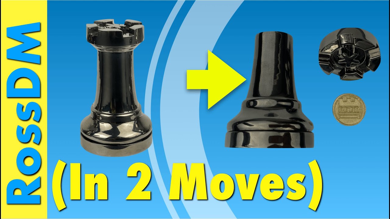 Metal Puzzle Chess Piece - Rook