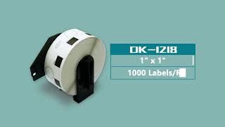 Brother DK-1218 1'(25.4mm) in Diameter Round Labels