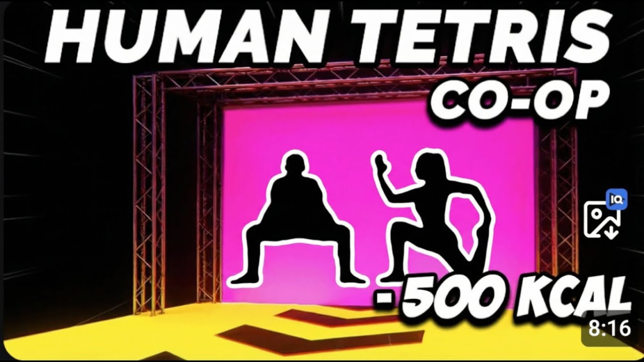 HUMAN TETRIS: HARD MODE | Immersive Interactive Warm-Up | Can You Match The Shape?