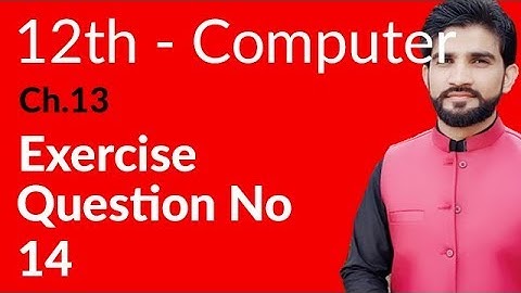 ICS Computer Part 2, Ch 13 - Function In C Exercise Q 14 - Inter Part 2 Computer