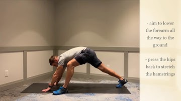 Spiderman lunge to hamstring stretch