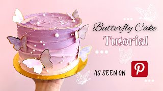 Pinterest Butterfly Cake Tutorial