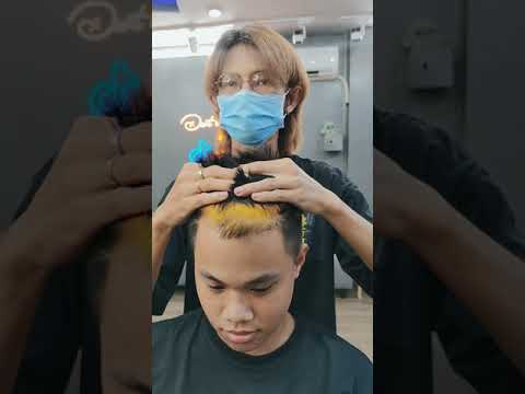 Nhuộm tóc giấu màu nam Hot trend  Barber Shop Vũ Trí