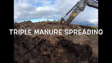 Triple manure spreading