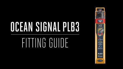 SPINLOCK | Ocean Signal PLB3 Fitting Guide | Deckvest VITO & 6D