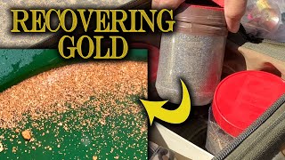 Recovering Gold from Black Sand and Mercury  Butch's Mystery Concentrates