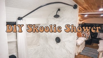 BUILDING A SHOWER IN OUR SKOOLIE | Bus Build Episode 12