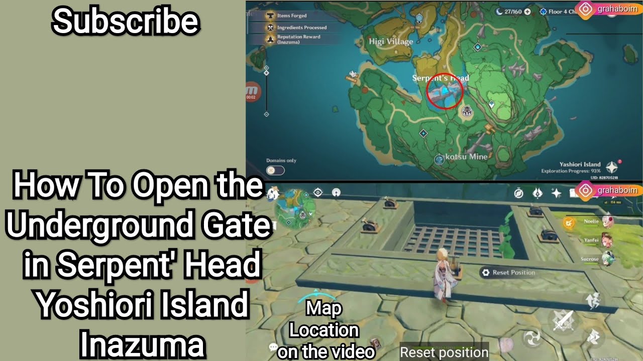 Genshin Impact How To Open the Underground Gate in Serpent' Head, Yashiori Island. Inazuma