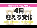 【アーカイブ】4月あなたが迎える変化🔮
