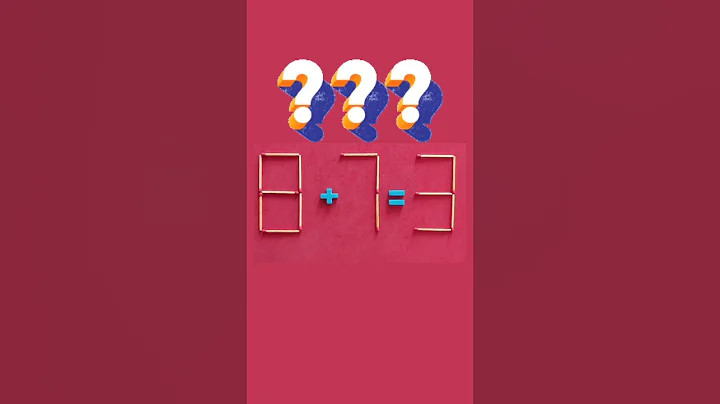 move 1 matchstick to fix the equation | Matchstick puzzle 8+7=3 #puzzle #puzzles #matchstick #riddle