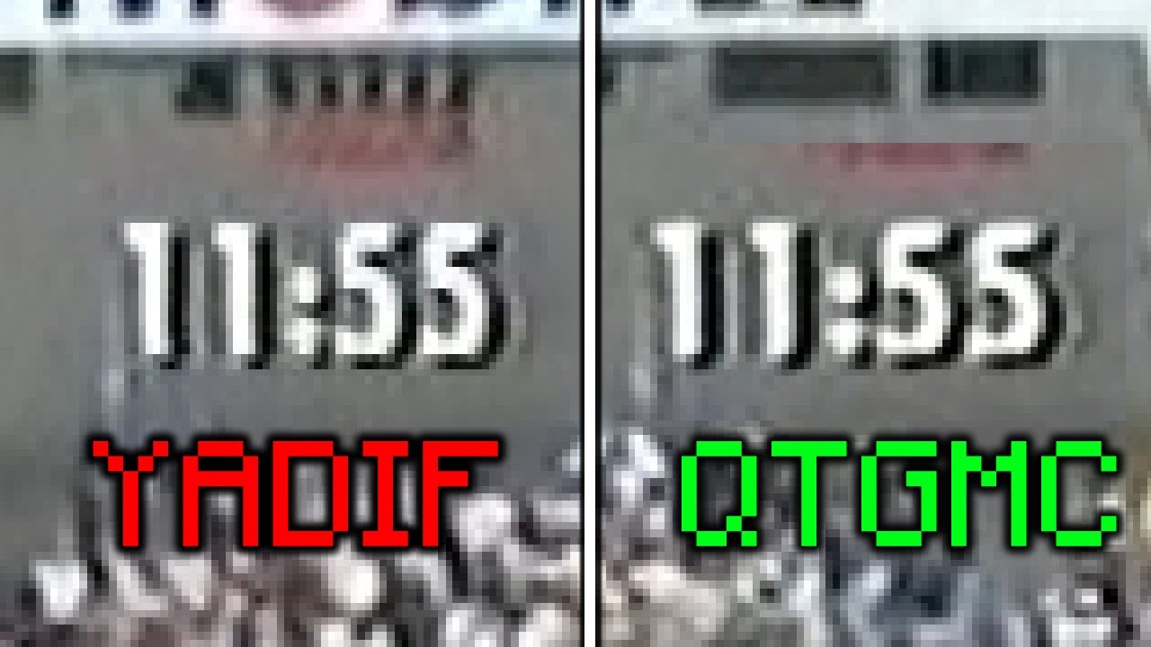 Deinterlacing - YADIF vs QTGMC - YouTube