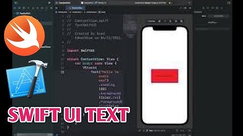 How to use Text in SwiftUI IOS XCODE | SWIFT UI TEXT