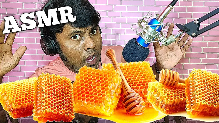 ASMR RAW HONEYCOMB (EATING SOUNDS) ASMR MUKBANG | Invisible food