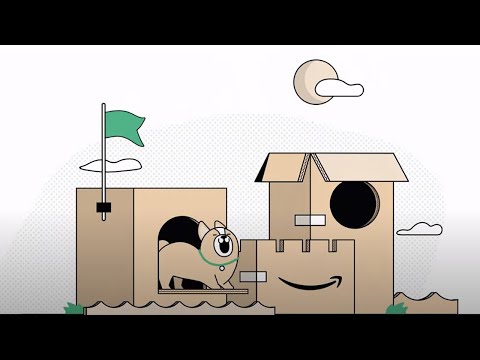 This Amazon box is made with less material, and still good for building forts