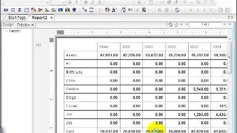 83 Crystal ReportsXI  The Cross Tab Report    Cross Tab pt  1   Layout