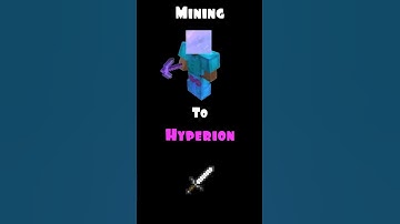 Mining to Hyperion! #shorts #hypixel #skyblock