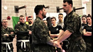 KRAV MAGA TRAINING • How to get rid of a BULLY that blocks your hands (part 1)