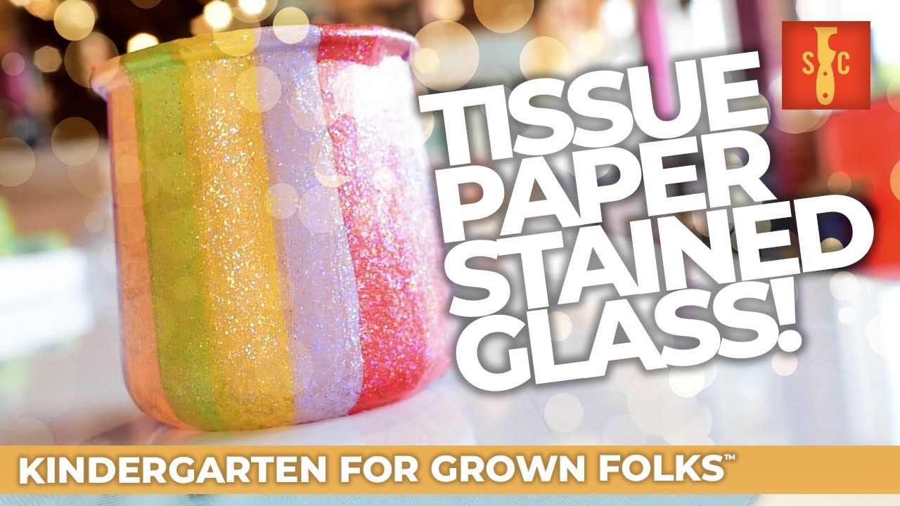Making Tissue Paper Stained Glass YouTube