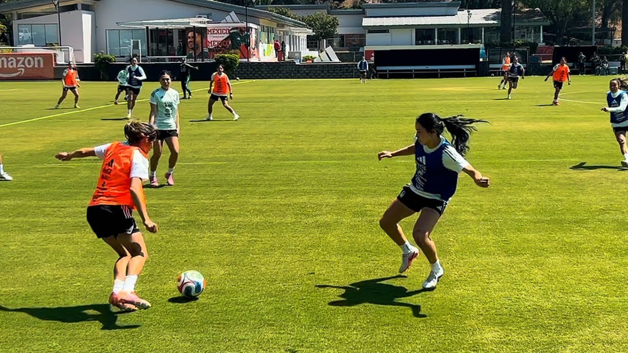 Así se vivió el entrenamiento de la Selección Mexicana Femenil previo a Santa Lucía y Brasil