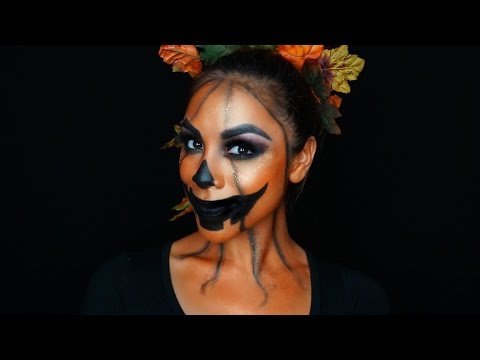 Halloween Pumpkin Makeup Tutorial - YouTube