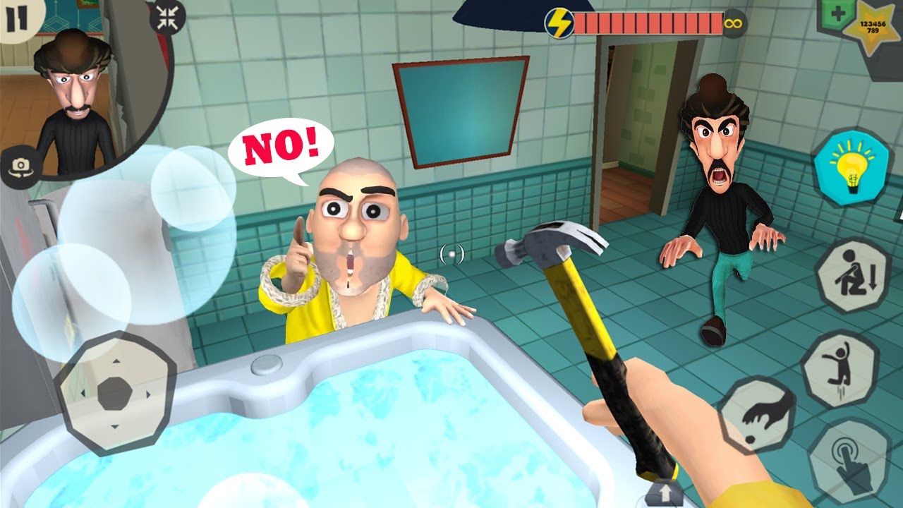 Scary Robber home clash _fun videos troll scary robber every day ...