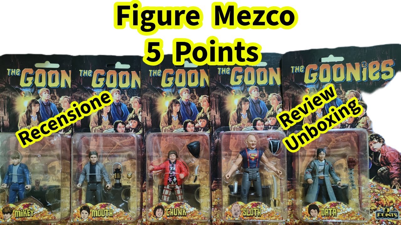 NEW* The Goonies Mezco Set of 5 Action Figures Review