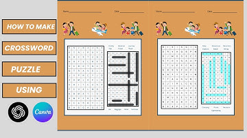 How to make crossword puzzle using canva  #travel #vacation #journey #explore