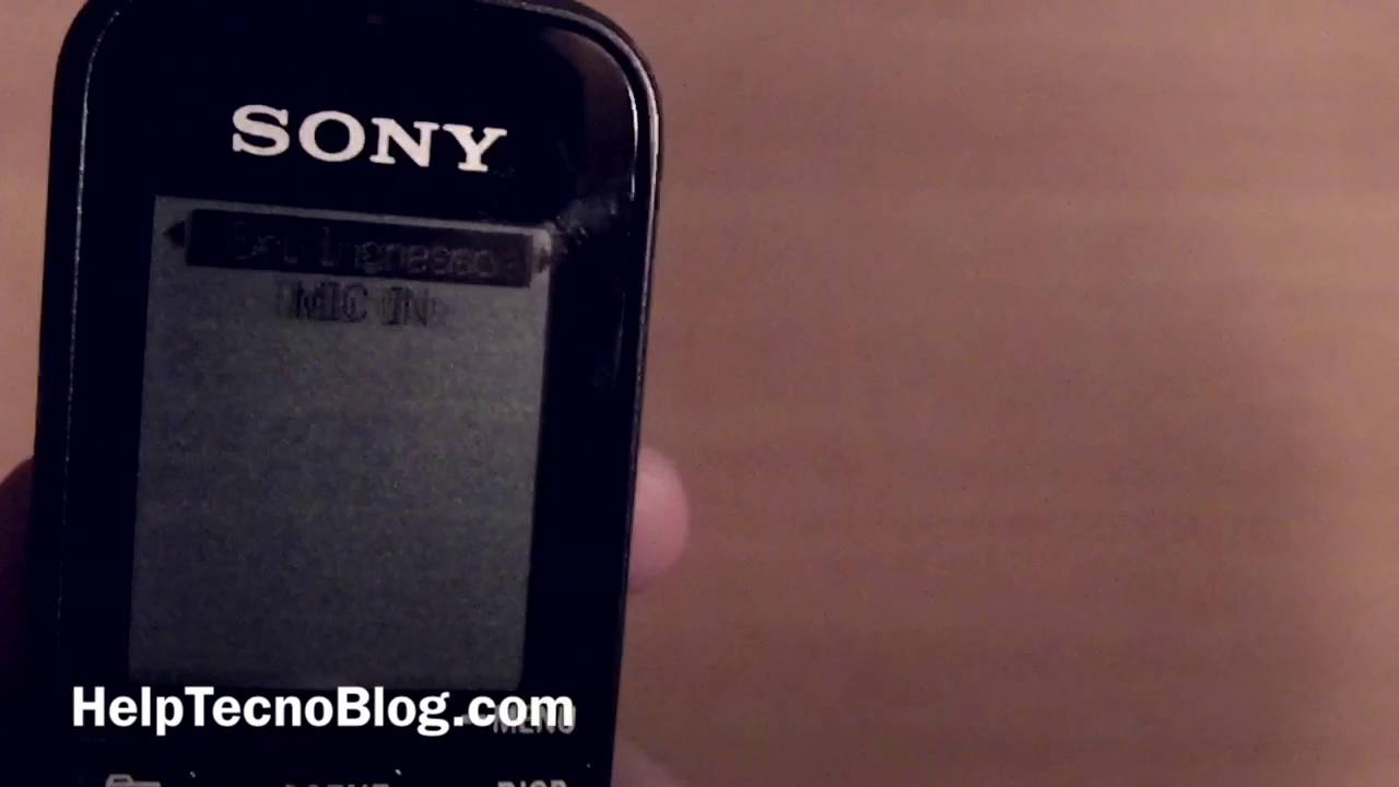 Disattivare il " bip " suono su registratore Sony YouTube