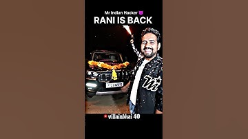 Mr indian hacker rani is back 😈// #shorts #mrindianhackre