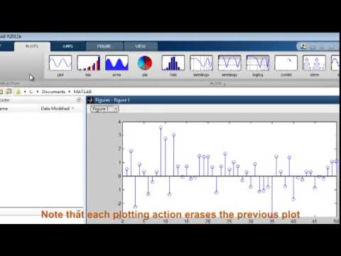Matlab tutorial Creating a Basic Plot Interactively