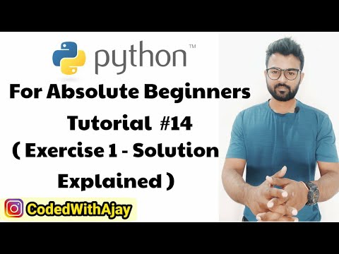 Exercise 1 - Solution And Your Answers | Python Tutorials For Absolute Beginners In Hindi #14