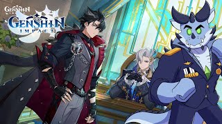 [ Genshin Impact ] Tamasya Malam Bersama Bodyguard Neuvillette dan Wriothesley [ Vtuber ID EN ]