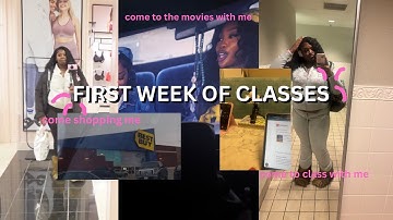 FIRST WEEK OF SPRING SEMESTER *junior edition* | college vlog, grwm, shopping, movies