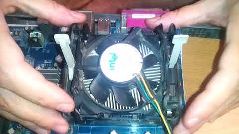 Adding a Intel Socket 478 fan and cooler on a CPU (part 3)